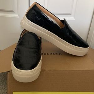 Soludos Embossed Croc Bondi Platform Sneaker